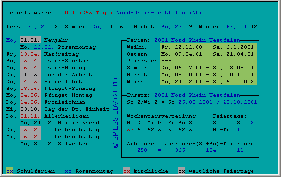 Kalender (NW) 2001 (2)